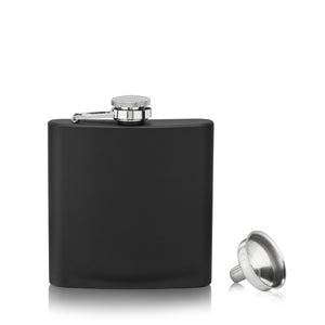 True 6oz Flask Matte Black