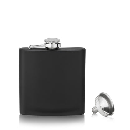 True 6oz Flask Matte Black