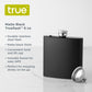 True 6oz Flask Matte Black