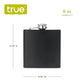 True 6oz Flask Matte Black