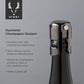 Viski Gunmetal Black Champagne Stopper