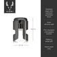 Viski Gunmetal Black Champagne Stopper