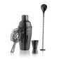 True Gunmetal Black Barware Set