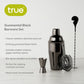 True Gunmetal Black Barware Set