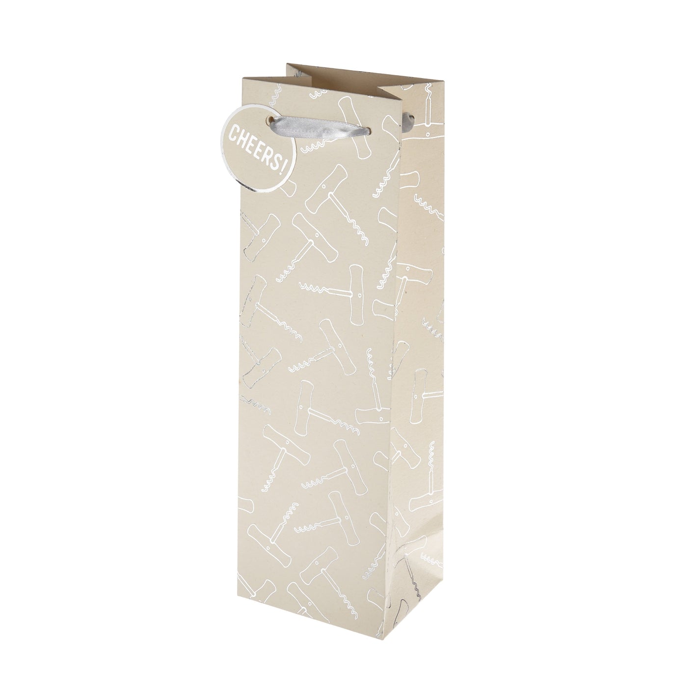 Foil Corkscrew Wine Gift Bag