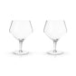 Viski Angled Crystal Gin & Tonic Glasses 2pk