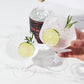 Viski Angled Crystal Gin & Tonic Glasses 2pk