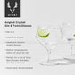 Viski Angled Crystal Gin & Tonic Glasses 2pk