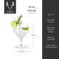 Viski Angled Crystal Gin & Tonic Glasses 2pk