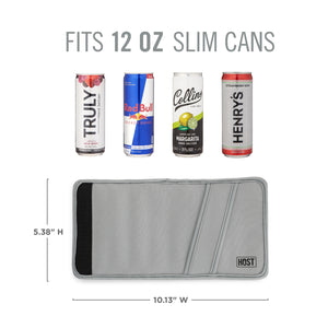 Insta-Chill Slim Can Sleeve in Gray by Host