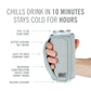 Insta-Chill Slim Can Sleeve in Gray by Host