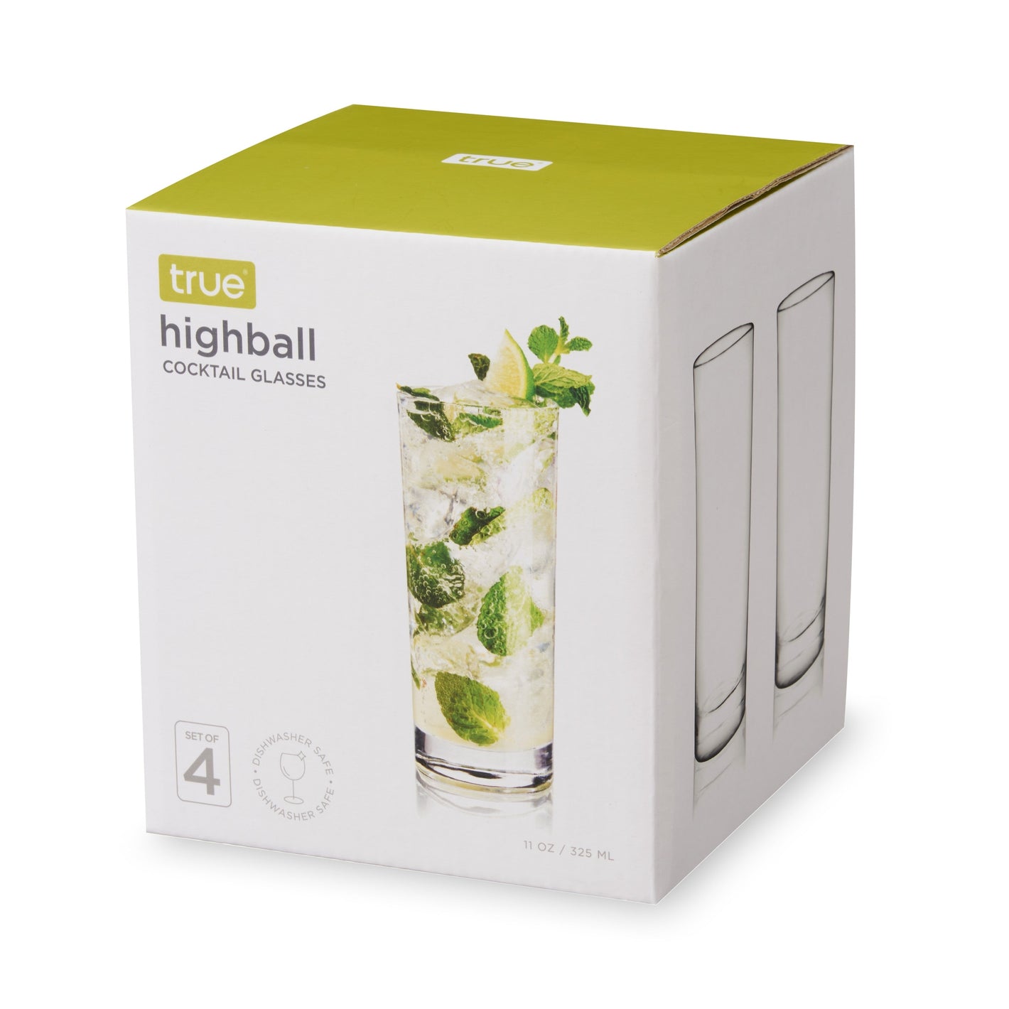 True Highball Cocktail Glasses