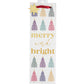 Merry and Bright Sng Bottle Wine Bag