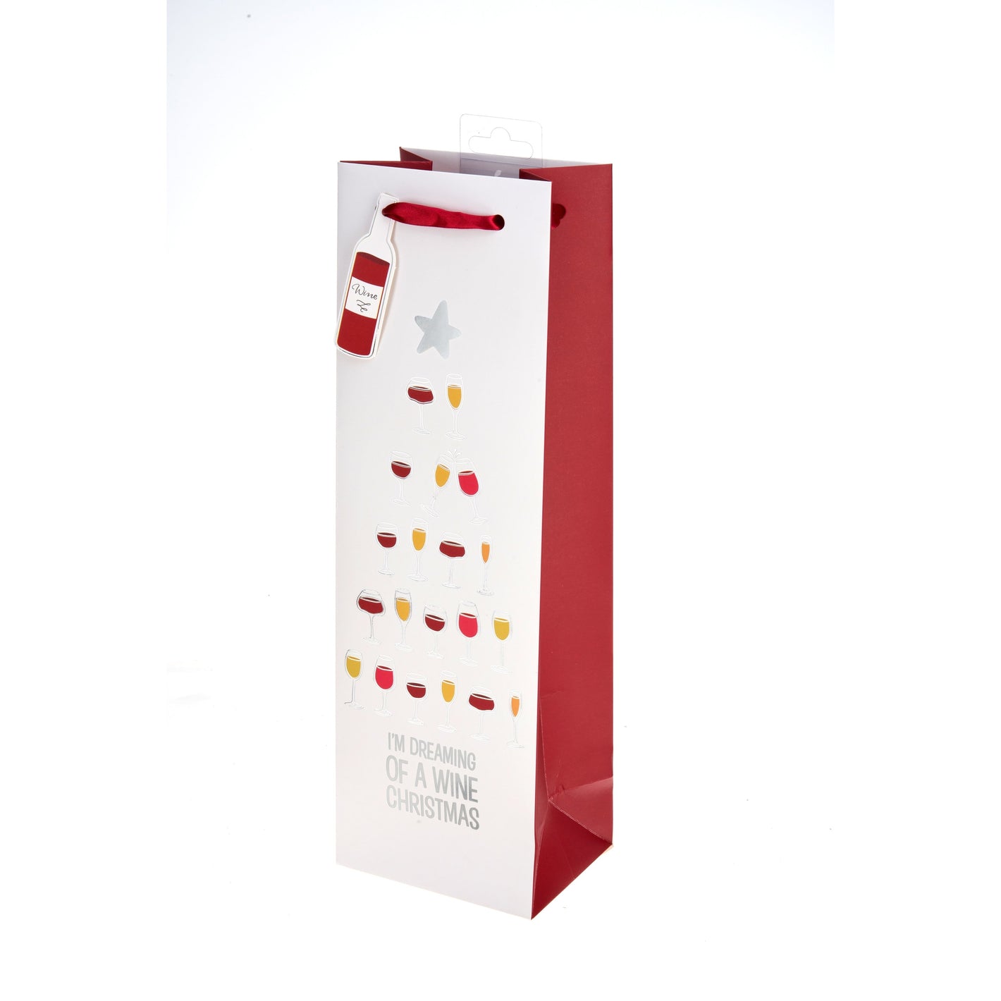 Dreaming of a Wine Christmas Sng Bottle Wine Bag