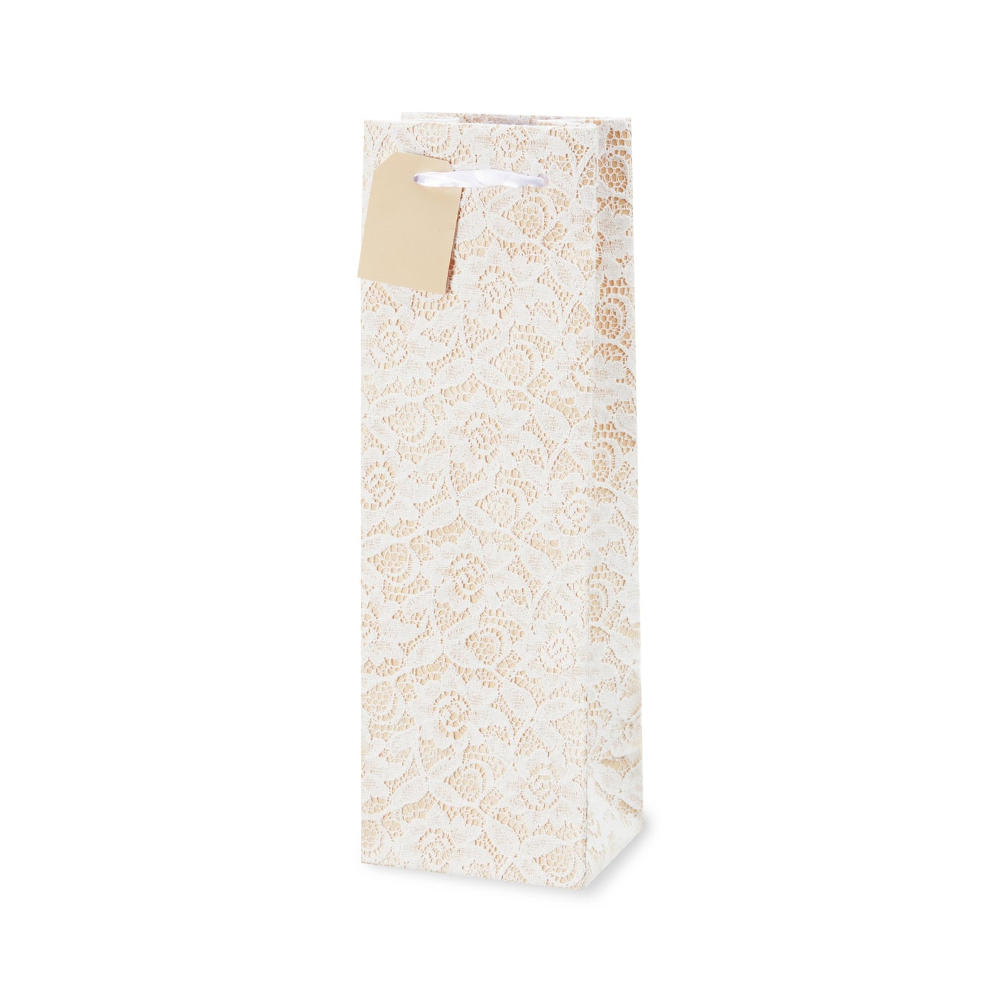 Lace Applique Liquor Bottle Bag