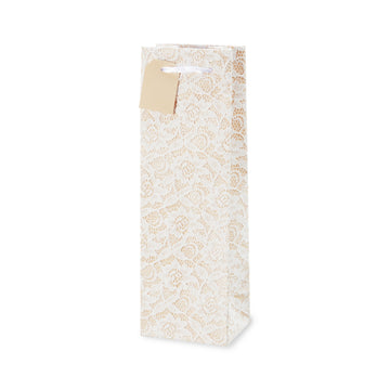 Lace Applique Liquor Bottle Bag