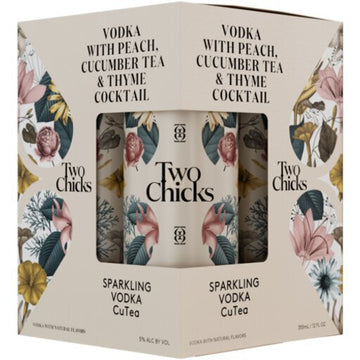 Two Chicks Vodka With Peach Cucumber Tea & Thyme