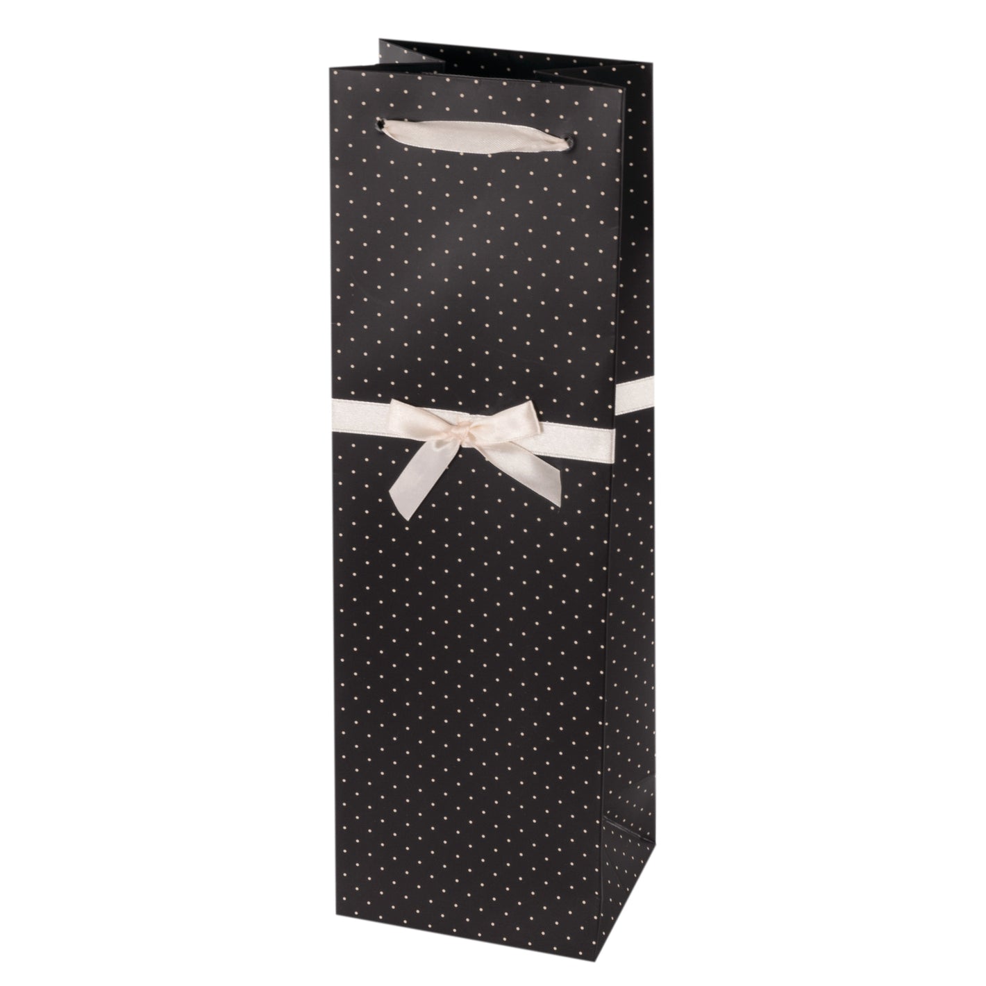 True Elegant Black and White Wine Gift Bag