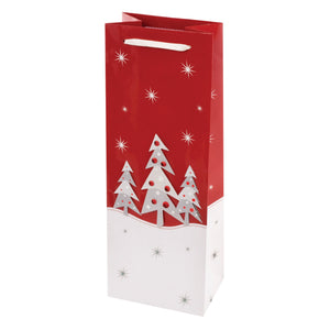 Frosty Forest Wine Bag