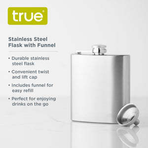 Trueflask 6oz Stainless Steel Flask