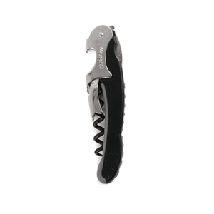 True Murano Black Double Hinged Corkscrew