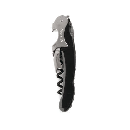 True Murano Black Double Hinged Corkscrew