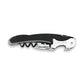 True Murano Black Double Hinged Corkscrew