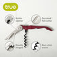 Truetap Double-Hinged Waiters Corkscrew in Burgandy