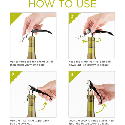 Truetap Double Hinge Corkscrew Silver