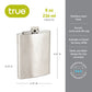 True Stainless Steel Flask 8oz