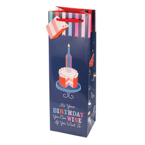 True Birthday Cake Wine Gift Bag