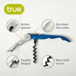 Truetap Double Hinged Corkscrew in Metallic Blue
