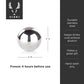 Glacier Rocks Stainless Steel Sphere