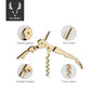Viski Double Hinged Corkscrew in Gold