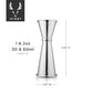Viski Large Makoto Stainless Steel Jigger