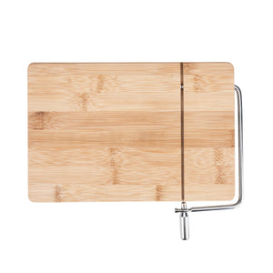 True Wireslice Bamboo Cheese Slicing Board