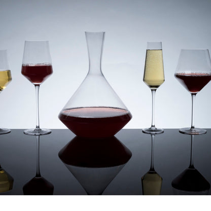 Viski Reserve Raye Crystal Angled Bordeaux Glasses 2Pk
