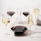 Viski Reserve Raye Crystal Angled Bordeaux Glasses 2Pk