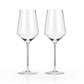 Viski Reserve Raye Crystal Angled Bordeaux Glasses 2Pk