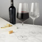 Viski Reserve Raye Crystal Angled Bordeaux Glasses 2Pk