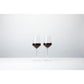 Viski Reserve Raye Crystal Angled Bordeaux Glasses 2Pk
