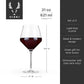 Viski Reserve Inez Crystal Bordeaux Glasses 2Pk