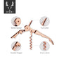 Viski Copper Double Hinge Corkscrew