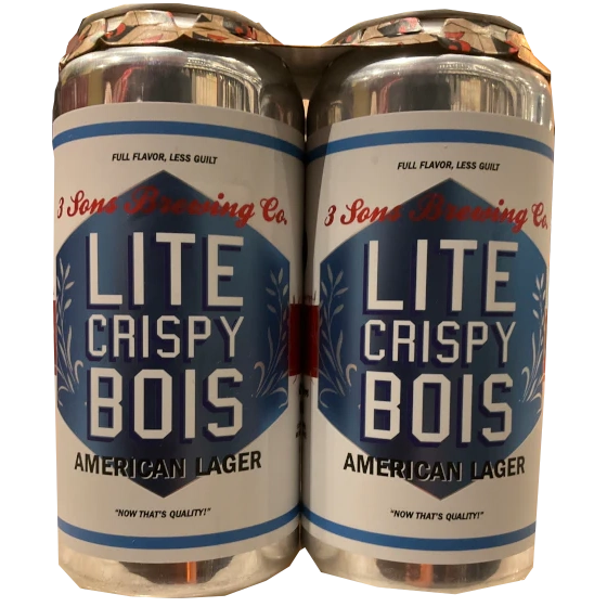 3 Sons Lite Crispy Bois Lager  4pk Cn
