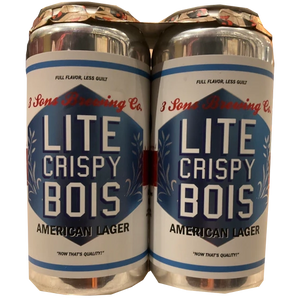 3 Sons Lite Crispy Bois Lager  4pk Cn