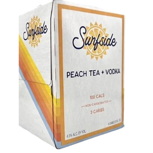 Surfside Peach Tea & Vodka  4pk Cn