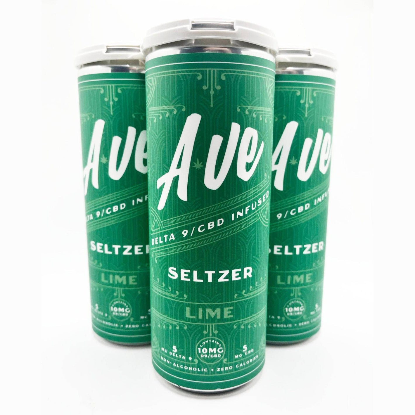 A've D9 Infused Lime Seltzer  4pk Cn