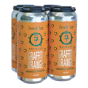 7th Sun Graffiti Orange  4pk Cn