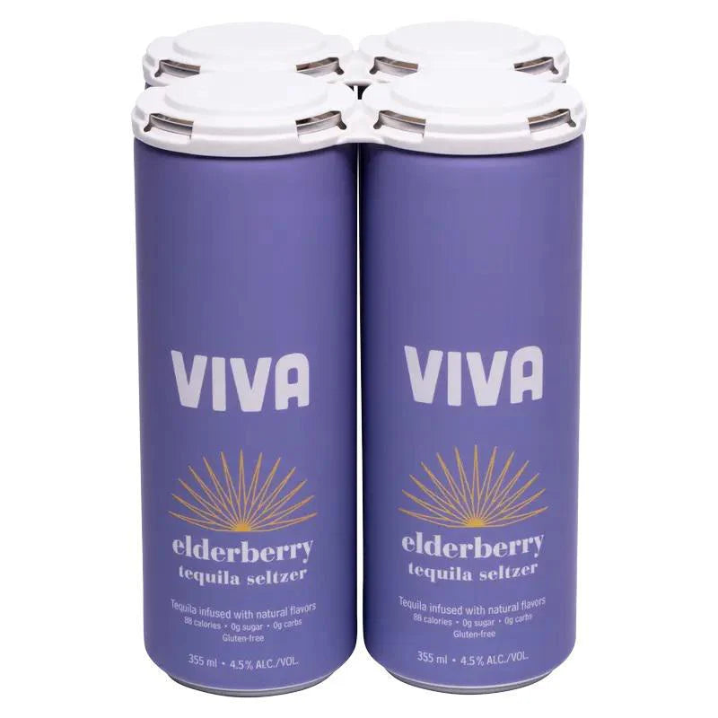 Viva Elderberry Tequila Seltzer  Can