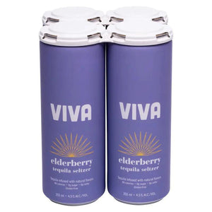 Viva Elderberry Tequila Seltzer  Can